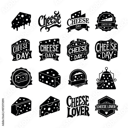 Professional Foodie Branding Kit featuring Cheese Lover Graphics.