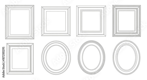 Collection of classic picture frames