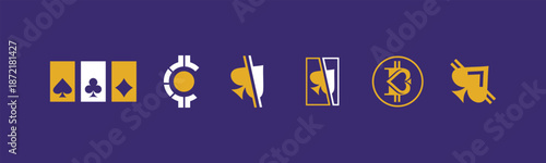 Modern Casino Logo Collection for Poker, Slots and Gaming Businesses