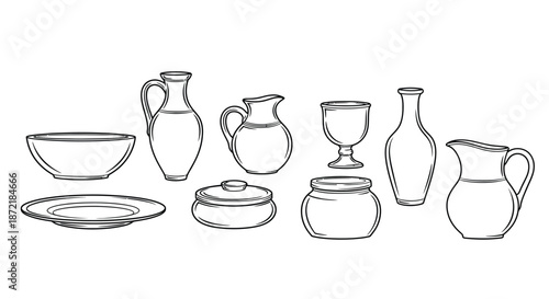 Collection of ancient ceramics