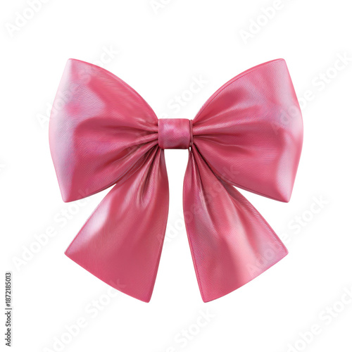 A large pink bow on a black background