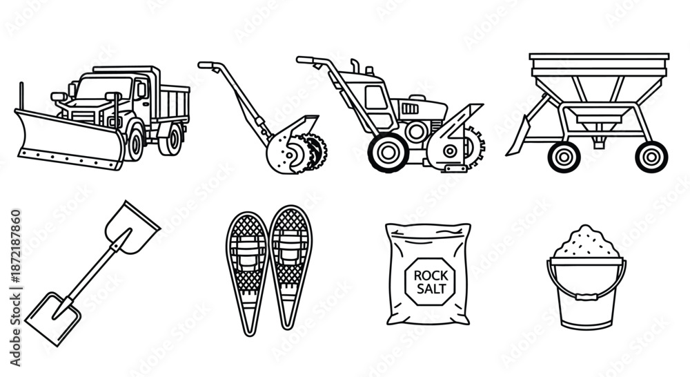 Φωτογραφία Snow removal equipment and supplies