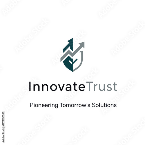 InnovateTrust Logo with Shield and Arrows.