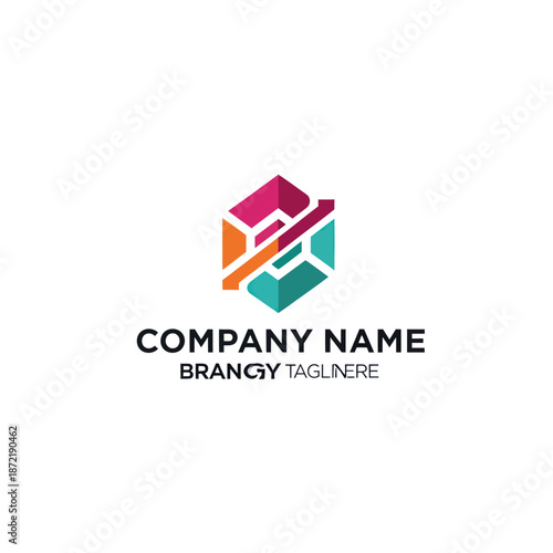 Colorful 3D Logo Design Element Template. Free Download Colorful 3D Logo Design Element Template. - GFXLoad