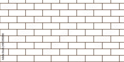 Pavement ceramic brick wall seamless mosaic stone concrete wall surface tiles. subway vector block rock white brick wall texture background.