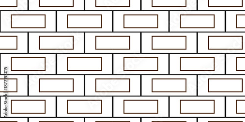 Pavement brick wall seamless mosaic stone concrete wall surface tiles. subway vector block rock white brick wall texture background.