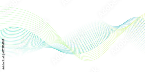 Abstract blue wave blend line technology business wavy waves flow background. minimal paper grid web smooth line. digital vector web soundwave pattern texture.
