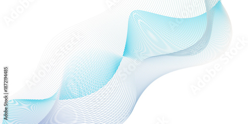 Abstract blue blend line technology business wavy waves flow background. minimal paper grid web smooth line. digital vector web soundwave pattern texture.
