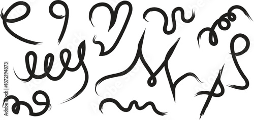 An illegible handwritten text or abstract art piece