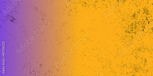 Abstract vector illustration with small squares and pixels. orange Dot halftone with randomus opacity. modern