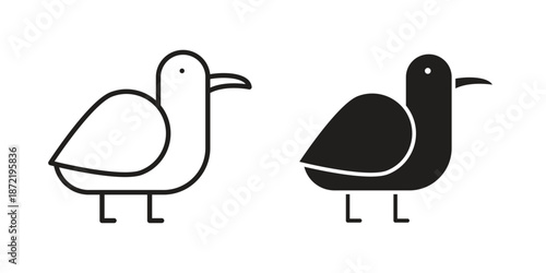 Albatross icons suitable for infographics, websites and print media and interfaces. Line vector icon.