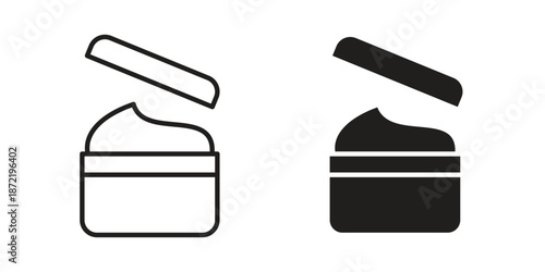 Body cream icons suitable for infographics, websites and print media and interfaces. Line vector icon.