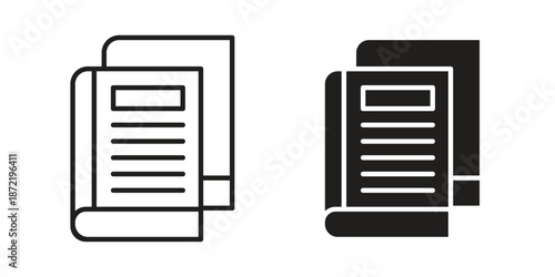 Books icons suitable for infographics, websites and print media and interfaces. Line vector icon.