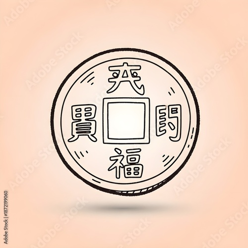 Doodle icon of Chinese New Year