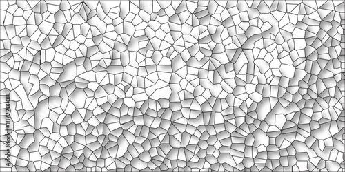 white and black broken wall paper in decoration. Abstract Spider Net Retro White Camouflage Seamless Vector Pattern with Grunge Texture, Broken Glass Cement kitchen decor, white marble bath floor.