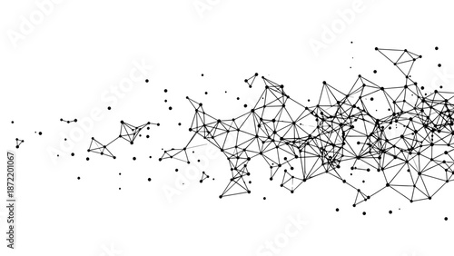 Network connection abstract background