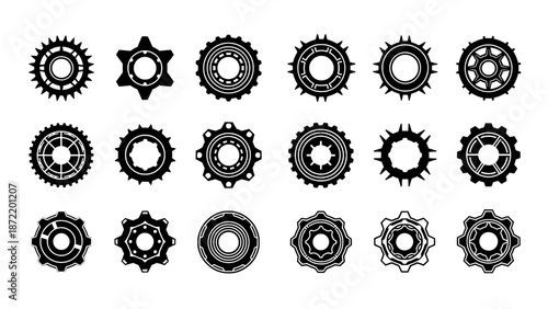 Gear icons collection