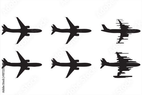 Aviation Speed Aircraft Graphics for Airport Signage and Transportation Marketing