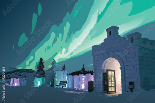 Arctic Aurora Ice Sculpture Festival Economy Real