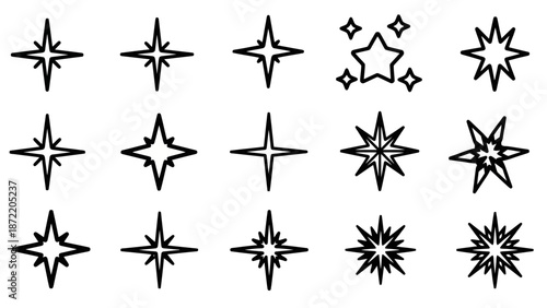 A collection of six different comic book style speech and thought bubbles on a black background.