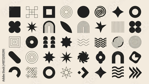 A collection of six different comic book style speech and thought bubbles on a black background.