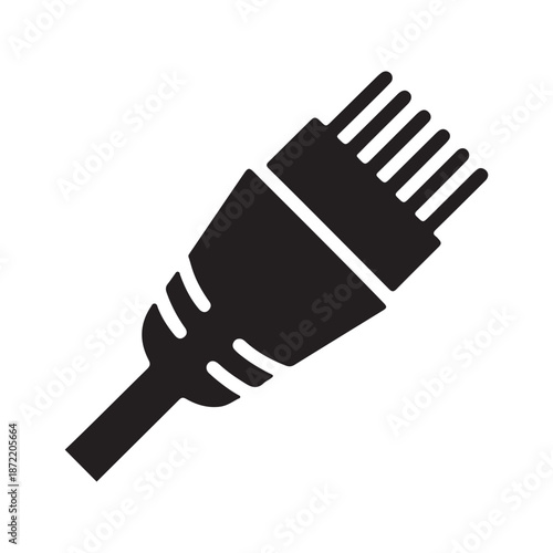 LAN ethernet cable plug solid icon