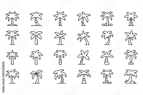 Astronomy and Space Exploration Line Icons for Science Projects