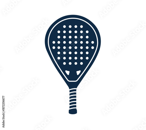 Padel Racket Silhouette, can use for Pictogram, Logo, Apps, Sport News, Website, Icon, Symbol, Sign, or Graphic Deign