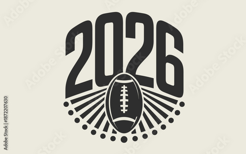 2026 football tournament vector logo
