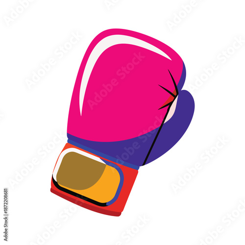 Colorful boxing glove