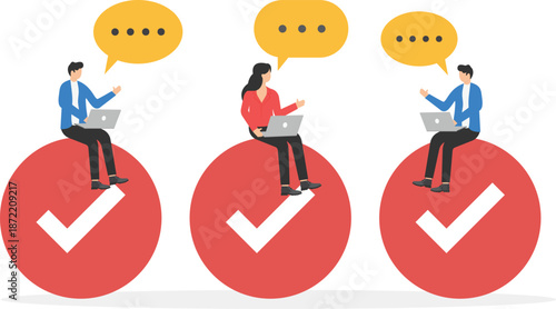 Business and Technology Conceptual Flat Illustrations