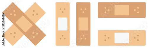 First Aid Bandage Illustration Collection.