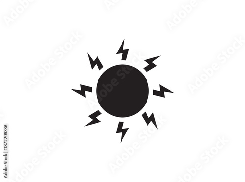 sun icon vector illustration