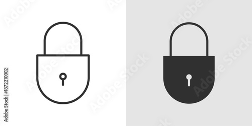 Lock Icon representing security, privacy, and protected access.