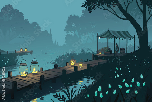 Bioluminescent Swamp Lantern Token Market Realist