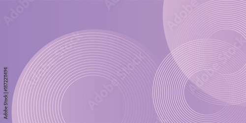 Abstract circle lines on pink and purple background. Geometric stripe line art design for poster, brochure, cover, website, header, web banner, presentation.