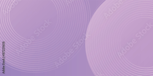 Abstract circle lines on pink and purple background. Geometric stripe line art design for poster, brochure, cover, website, header, web banner, presentation.