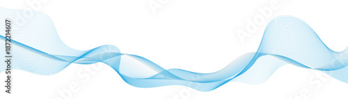 Abstract blue background with flowing line wave pattern. Modern and dynamic design for technology, sound, and digital energy concept.