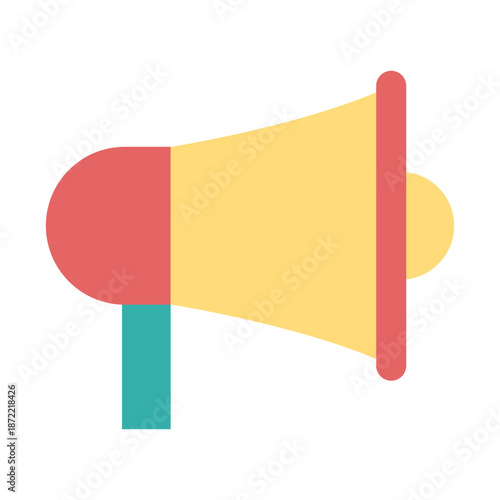 공지사항 아이콘. 병원 플랫 아이콘