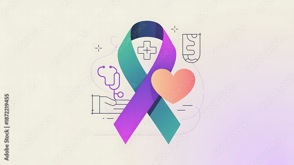 Obraz premium Understanding and supporting mental health awareness with symbolic imagery