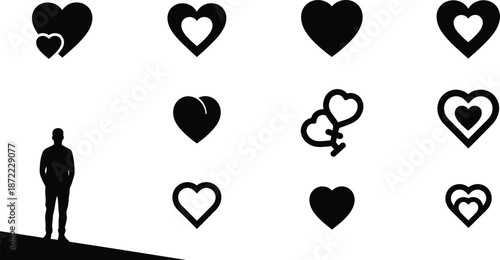 Dramatic mountain silhouette at sunset with golden sky gradient and horizon