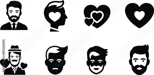 Silhouette couple embracing under heart-shaped wifi signal love connection concept