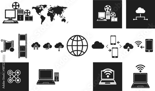 Confident businesswoman walking outdoors in city with modern skyscrapers and sunlight