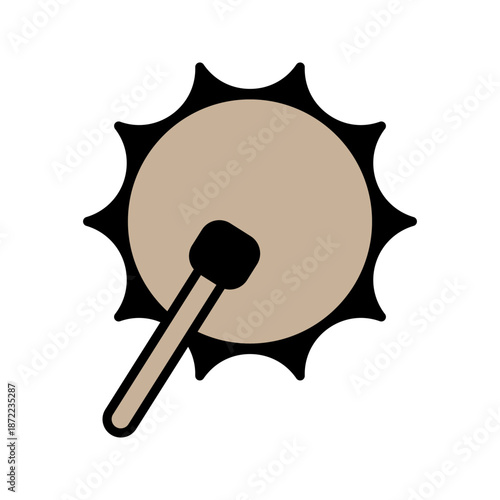 ustration drum icon vector icon
