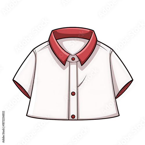 Tailored Shirt Cartoon Vector Illustration
