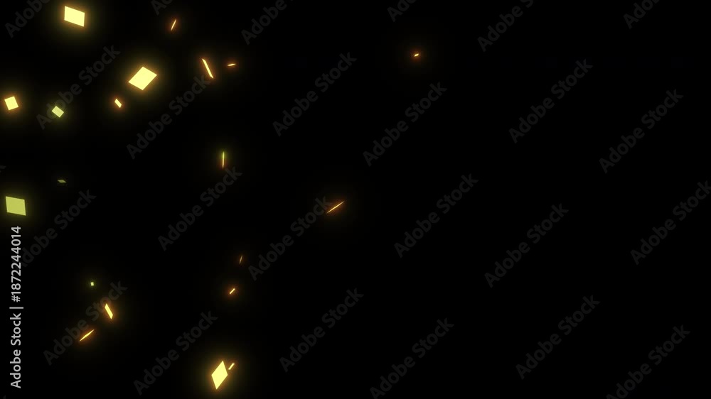 custom made wallpaper toronto digitalGolden confetti and glittering particles falling on yellow background for celebration