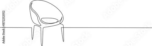 Modern minimalist chair Vector