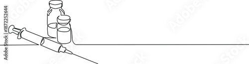 Medical supplies arranged for use Vector