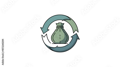 Image representing the concept of financial circulation.