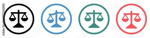 law scales justice icon vector